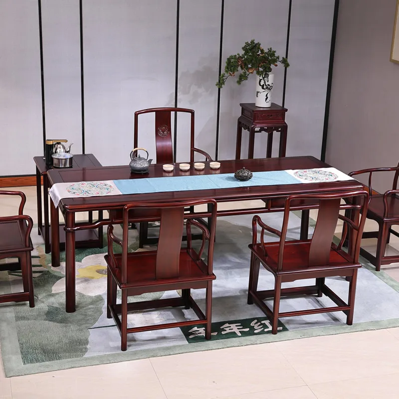 东方风情茶台椅 · 红酸枝（巴里黄檀）