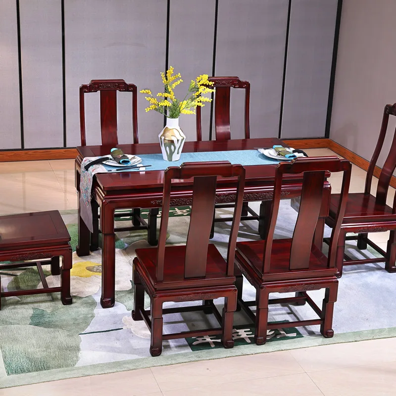 国宾餐台椅 · 红酸枝（巴里黄檀）